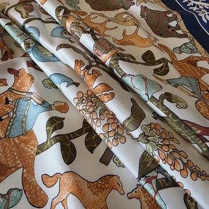 Hermès Fables d’Afrique Seidentuch Carre blau Tiere Vögel mit Box authentifiziert - Bild 1 von 23