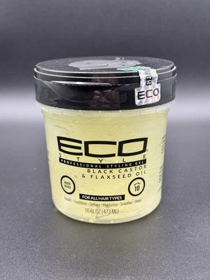 Eco Styler Black Castor & Flaxseed Oil Styling Hair Gel Max Hold 8fl oz - Image 1 of 3