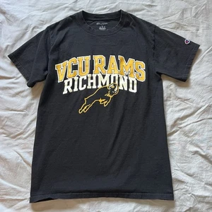 VCU Richmond Rams Shirt Herren schwarz Champion Grafikdruck Logo College gebraucht - Bild 1 von 8