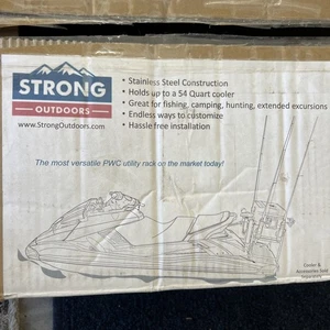 PWC UTILITY RACK PAC-RAC STRONG OUTDOORS HOLDS UP TO 54 Quart Cooler Damaged - Picture 1 of 7