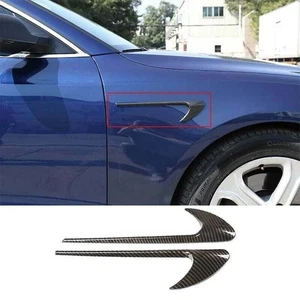 For Benz E~Class 2016~2021 ABS Carbon Fiber Front Side Vent Fender 2X Cover Trim - Picture 1 of 13