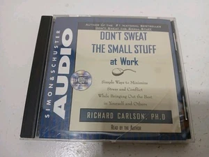 Don't Sweat The Small Stuff At Work By Richard Carlson PH.D CD Audio Book - Imagen 1 de 2