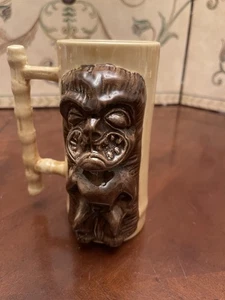 Hawaii Tiki Ceramic Mug Al Harrington South Pacific Man Waikiki Tankard Face Bar - Picture 1 of 5