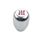  5 Speed Manual Gearbox Shift Knob M12x1.25 Screw On Aluminum Silver
