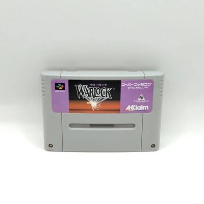 Super Famicom WARLOCK Beware the Ultimate Evil of Cartridge Nintendo 1921 sfc - Image 1 of 4