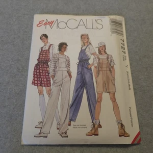 McCall's 7727 Latzhose Pullover Shorts Muster XS-M ungeschnitten 90er Grunge Y2K Vintage - Bild 1 von 6