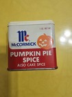 Vintage McCormick Pumpkin Pie Spice Tin, Jack O