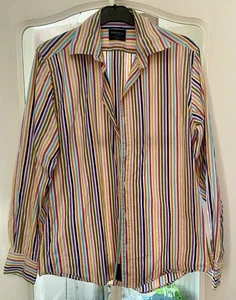 Hackett men’s shirt size M Multi Coloured Stripe - Picture 1 of 6