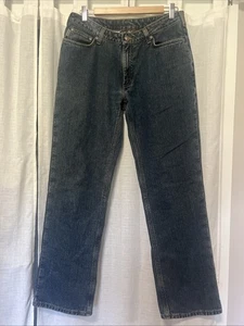 Carhartt Women’s Size 6 Relaxed Fit Flannel-Lined Jeans Medium Wash - Picture 1 of 8