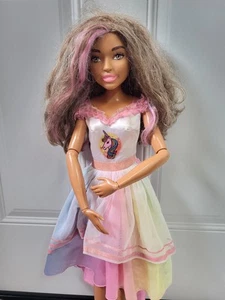 Barbie 28 pollici tie dye migliore amica della moda bambola ispanica latina capelli castani - Foto 1 di 12