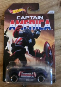 RD-08 2015 Mattel Hot Wheels Marvel Comics Captain America #4/8 H2 - Picture 1 of 3