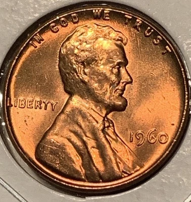 1960-P Lincoln Cent DDR-006 (Doubled Die Reverse) BU Red - Image 1 of 4