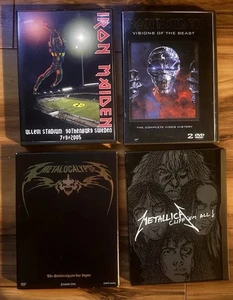 Heavy Metal DVD Lot Metallica ~ Cliff ‘Em All Iron Maiden Metalocalypse - Imagen 1 de 6