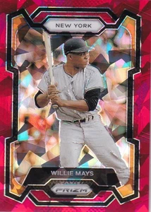 2024 Panini Prizm Red Ice Prizm Willie Mays card #10. nrmt-mt - Picture 1 of 1