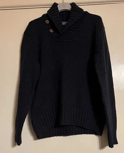 De Colección Polo Ralph Lauren Chal Cuello Pescador Suéter Para Hombres Talla Mediana Lana Alpaca - Imagen 1 de 12