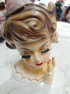 Rubens Head Vase #489 6 Inches Tall Flawed Please Read - Picture 1 of 11