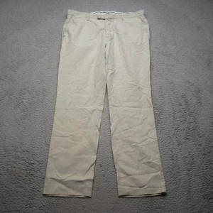 Lacoste Pants Mens 40 Beige Chino Trousers Crocodile Logo Casual - Picture 1 of 13
