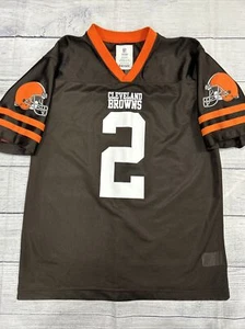 CLEVELAND BROWNS Johnny Manziel Authentic NFL NIKE On Field Jersey YOUTH LARGE - Picture 1 of 7