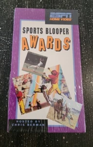 ESPN Home Video Sports Blooper Awards VHS Tape Hosted By Chris Berman New - Foto 1 di 5