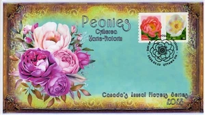 CA25-013, 2025, Peonies, First Day of Issue, Pictorial Postmark, Annual Flower S - Picture 1 of 1