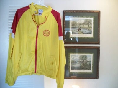 Винтажная поношенная спортивная куртка 1970-х/80-х из полиэстера с большой грудью 23 дюйма - Изображение 1 из 4