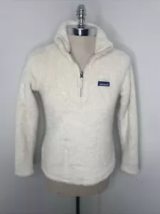 Patagonia Women’s Los Gatos 1/4 Zip Fleece Ivory Off White S Sweater Top 25235 - Picture 1 of 7