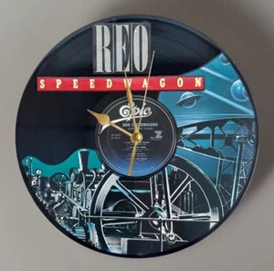 REO Speedwagon: Wheels Are Turnin - Vinyl LP Record Analog Wall Clock - Picture 1 of 3