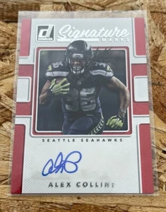 2017 Donruss Alex Collins Signature Marks Auto #SM-ACL CAP117 Seahawks - Picture 1 of 2