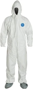 DuPont Tyvek 400 - TY125SWHX L002500 Größe XL Schutz Overall Kapuze Stiefel Set - Bild 1 von 6