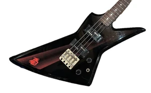 [Aria Pro II] ZZB DELUXE 1983 Black Made in Japan Electric Bass Guitar Used - Picture 1 of 24