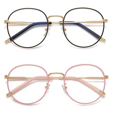 Oversized Eyeglasses Computer Goggles Ultra Light Frame Anti-Blue Light Glasses