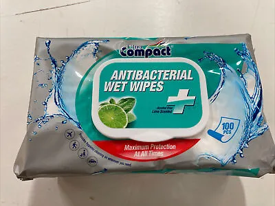 Antibacterial Wipes, 100 Wipes In 12 Packs, 1200 Wipes Per Box, Ideal For Travel • 9.95£