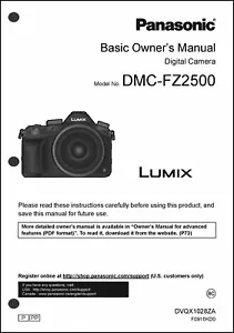 Panasonic Lumix DMC-FZ2500 Basic Kamera Bedienungsanleitung Bedienungsanleitung - Bild 1 von 1