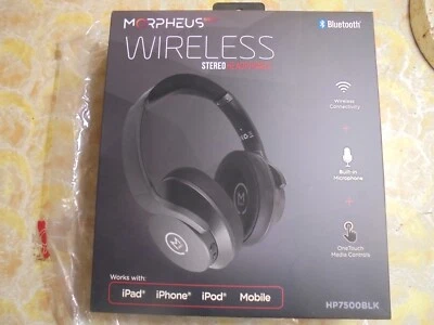 Wireless Headphones, Morpheus 360  BLK, new in box technology - Image 1 of 4