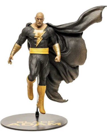 DC Movie Statues 12” 2Lb - Black Adam by Jim Lee-Dwayne “The Rock” Johnson Cover