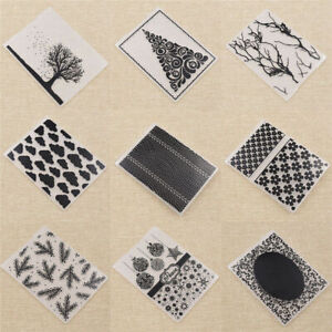 Modèle de dossier de gaufrage en plastique fleur cartes à faire soi-même album papier artisanat