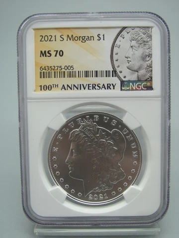 2021 S Morgan Silver Dollar NGC MS 70 Cover