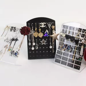 2Pcs 72 Hole Earring Display Stand Stud Earring Holder Rack Jewellery Storage - Bild 1 von 12