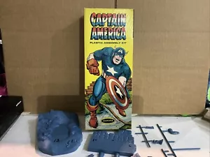 ORIG AURORA CAPTAIN AMERICA 1966 FROM THE COLLECTION OF ANDY YANCHUS NICE BOX - Picture 1 of 21