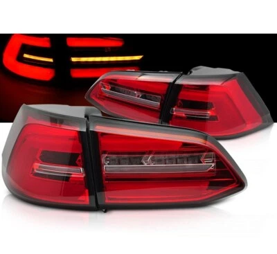 Kit Luci Posteriori Led per Vw Golf 7 12-17 Variant Station Wagon Rosso Indicatore di direzione dinamico - Immagine 1 di 4