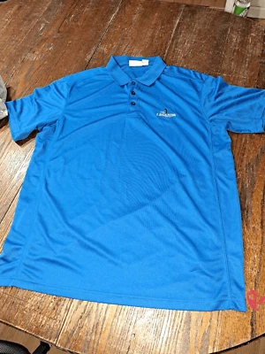 Camisa polo XL Clique Legends Tour azul manga curta casual Athleisure atlética - Imagem 1 de 3