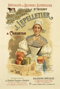 affiche poster beurre isigny carentan pelletier - Imagen 1 de 1