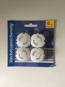 4 Stück Kindersicherung Kinderschutz für Steckdosen Steckdosensicherung Schutz - Bild 1 von 2