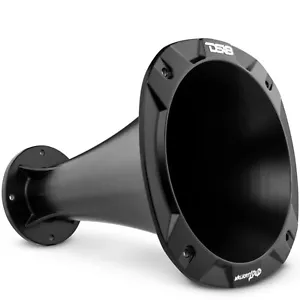 DS18 PRO-HA202 Black Bolt-on XL Aluminum Driver Horn - 2" Throat - 11.25" Deep - Picture 1 of 2