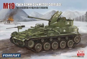 Fore Art 2004 1/72 Scale M19 Twin 40MM Multiple Gun Motor Carriage Model Kit - Picture 1 of 6