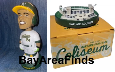 Oakland A's Coliseum Stadium Replica Rickey Henderson 2024 SGA Athletics - Image 1 of 4
