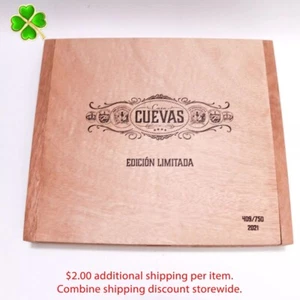 Casa Cuevas 2021 Flacos Maduro Empty Wood Cigar Box 10" x 8.5" x 1.5" - Picture 1 of 10