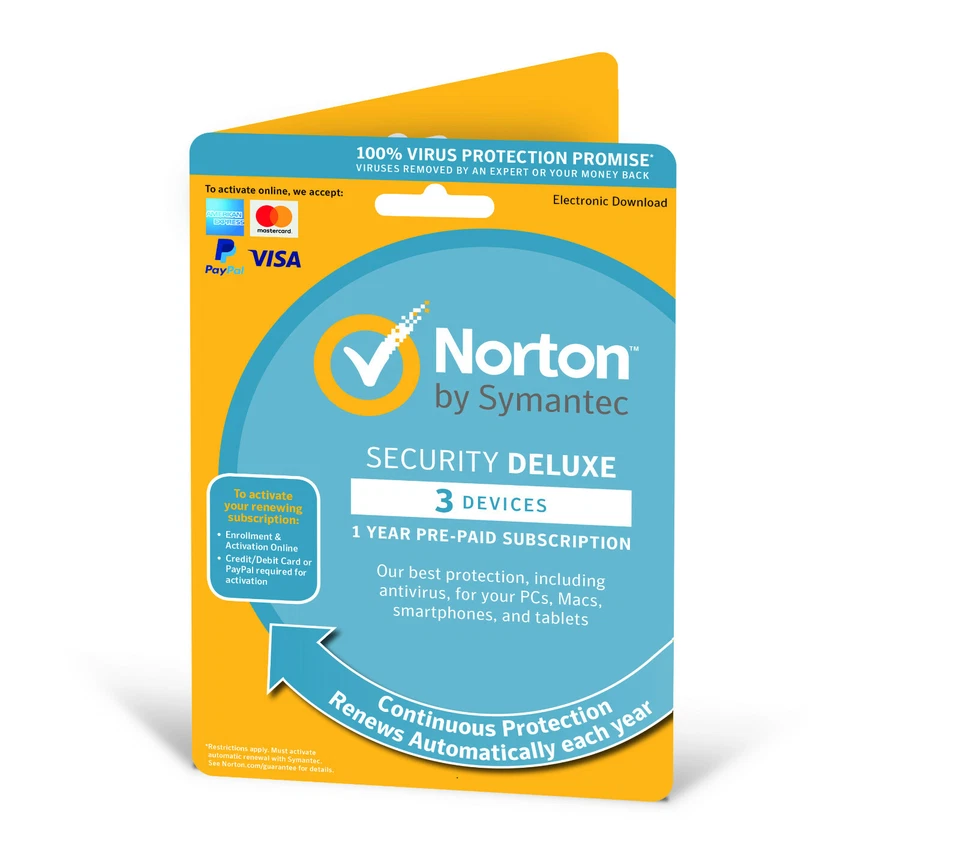 Norton Security Deluxe 2025 3 Geräte 1 Jahr Internet Antivirus PC/Mac Lizenz - Bild 1 von 1