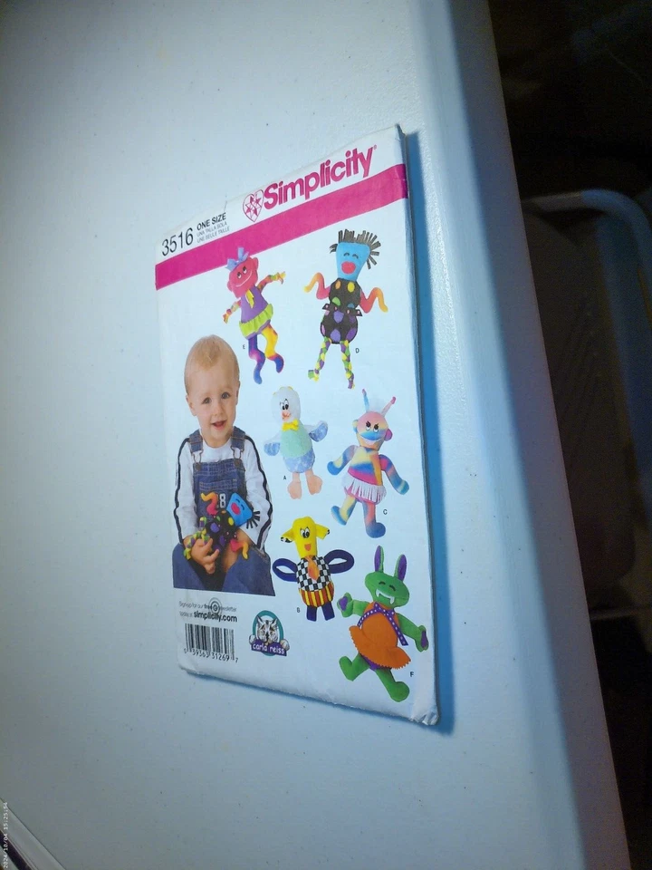 Simplicity Sewing Pattern 3516 Baby Toys Little Dolls One Size Carla Reiss - Image 1 of 1