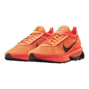 NUOVE NIKE Air Max Flyknit Racer Next Nature arancione nero scarpe da ginnastica leggere 10,5 - Foto 1 di 10